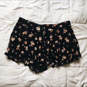 Floral Print Soft Shorts